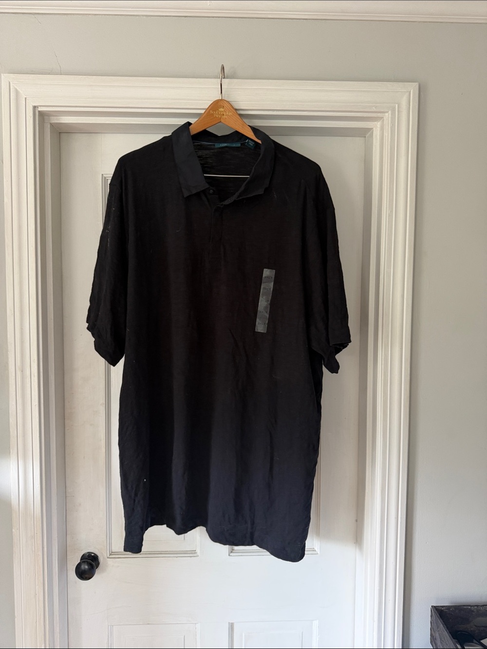 Perry Ellis Black Short-Sleeve Polo